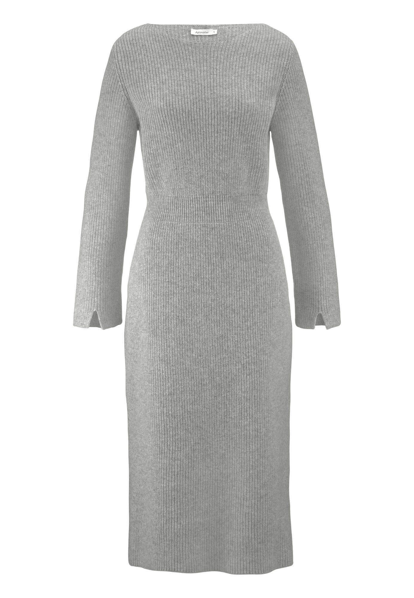 Hessnatur Strickkleid aus reiner Bio-Baumwolle und Schurwolle (1-tlg) günstig online kaufen