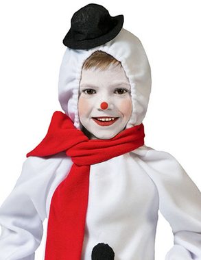 Funny Fashion Kostüm Schneemann Kostüm für Mädchen - Weißes Kleid, Kinderkostüm Winter Weihnachten Karneval
