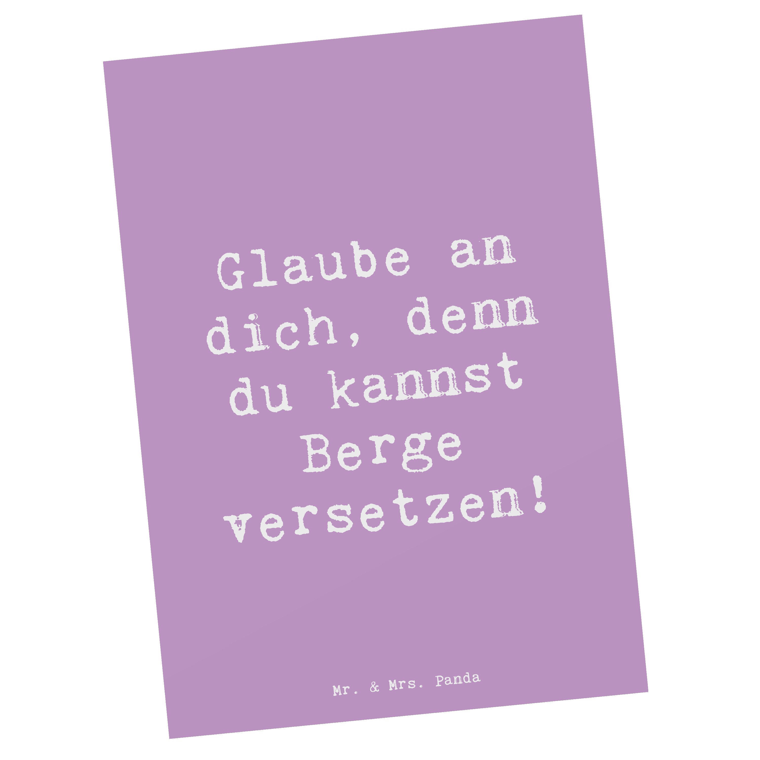 Postkarte Selbstvertrauen stärken - Lavendeltraum - Geschenk, innere Stärke, po