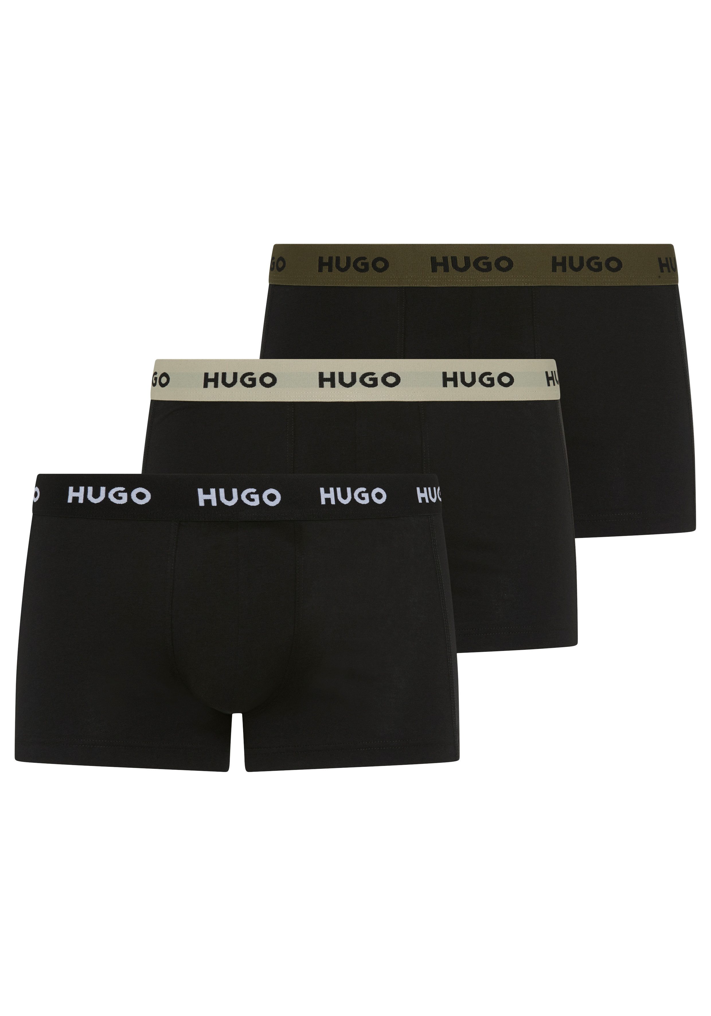 HUGO Trunk TRUNK TRIPLET PACK (Packung, 3-St) mit Logoschriftzug auf dem Bund