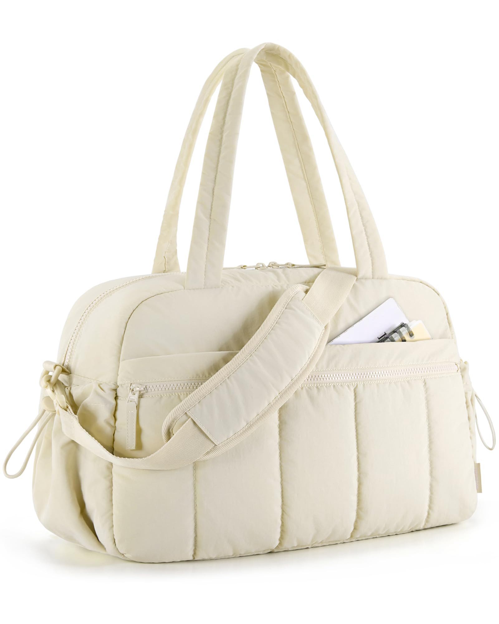 ibettertec Reisetasche Puffer Reisetasche, Sporttasche Damen 24L Weekender Wickeltasche (Wasserabweisend Travel Bag Handgepäck Gym Bag Kliniktasche Geburt Krankenhaustasche Mit PVC Nasse Tasche Für Fitness)