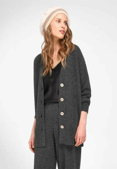 include Strickjacke cashmere Ton-in-Ton-Nähte