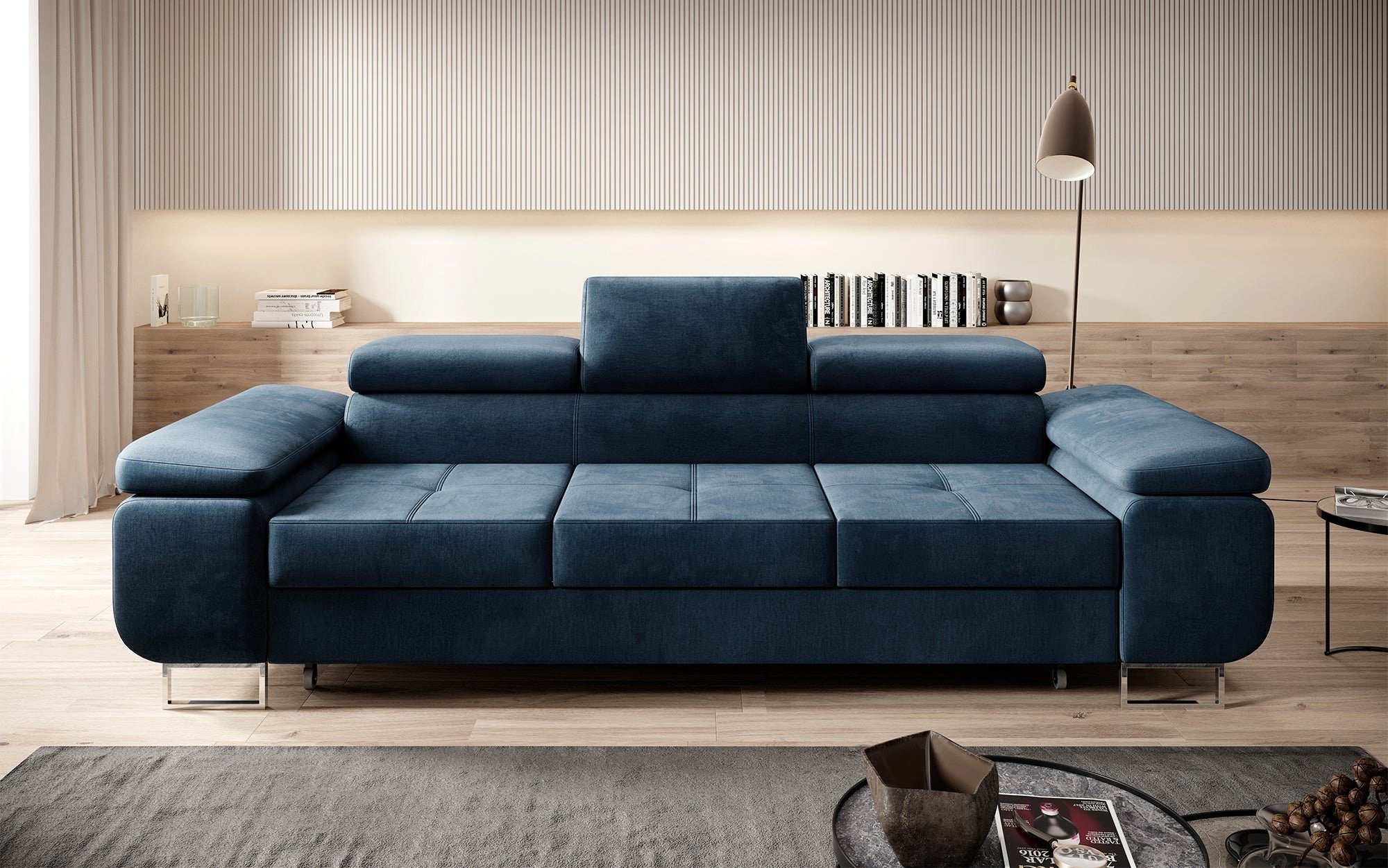 Baidani Sofa Siera mit Schlaffunktion (Samt)