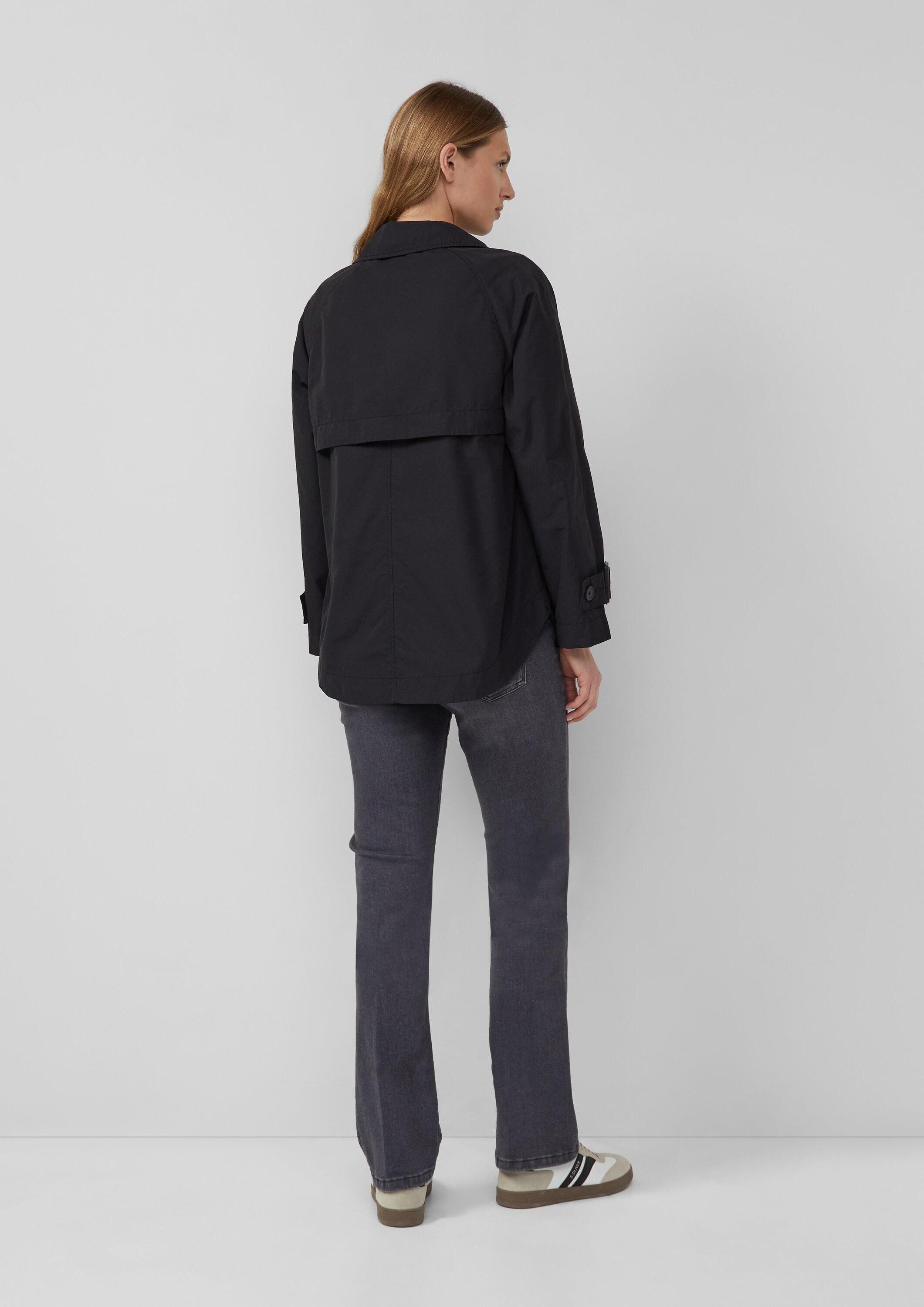 s.Oliver Funktionsjacke Outdoor-Jacke Cabanjacke im Relaxed Fit mit abgerundetem Saum