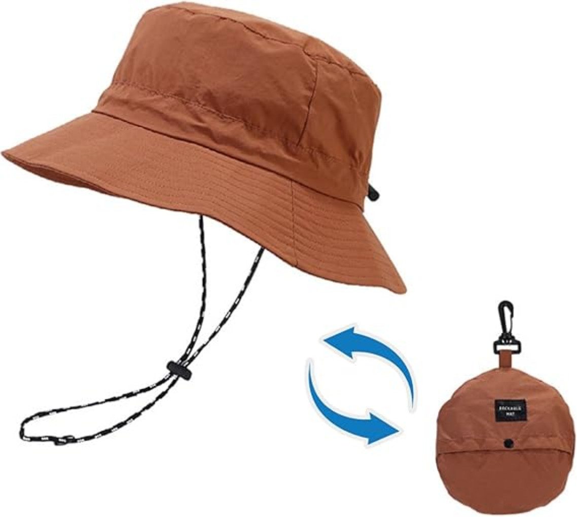 Blusmart Fischerhut Wasserdichter Bucket Hat Wanderhut (Faltbarer, UV-geschützter Strand-Sonnenhut, Wasserdicht und schnelltrocknend, Einheitsgröße) Geeignet für Männer und Frauen