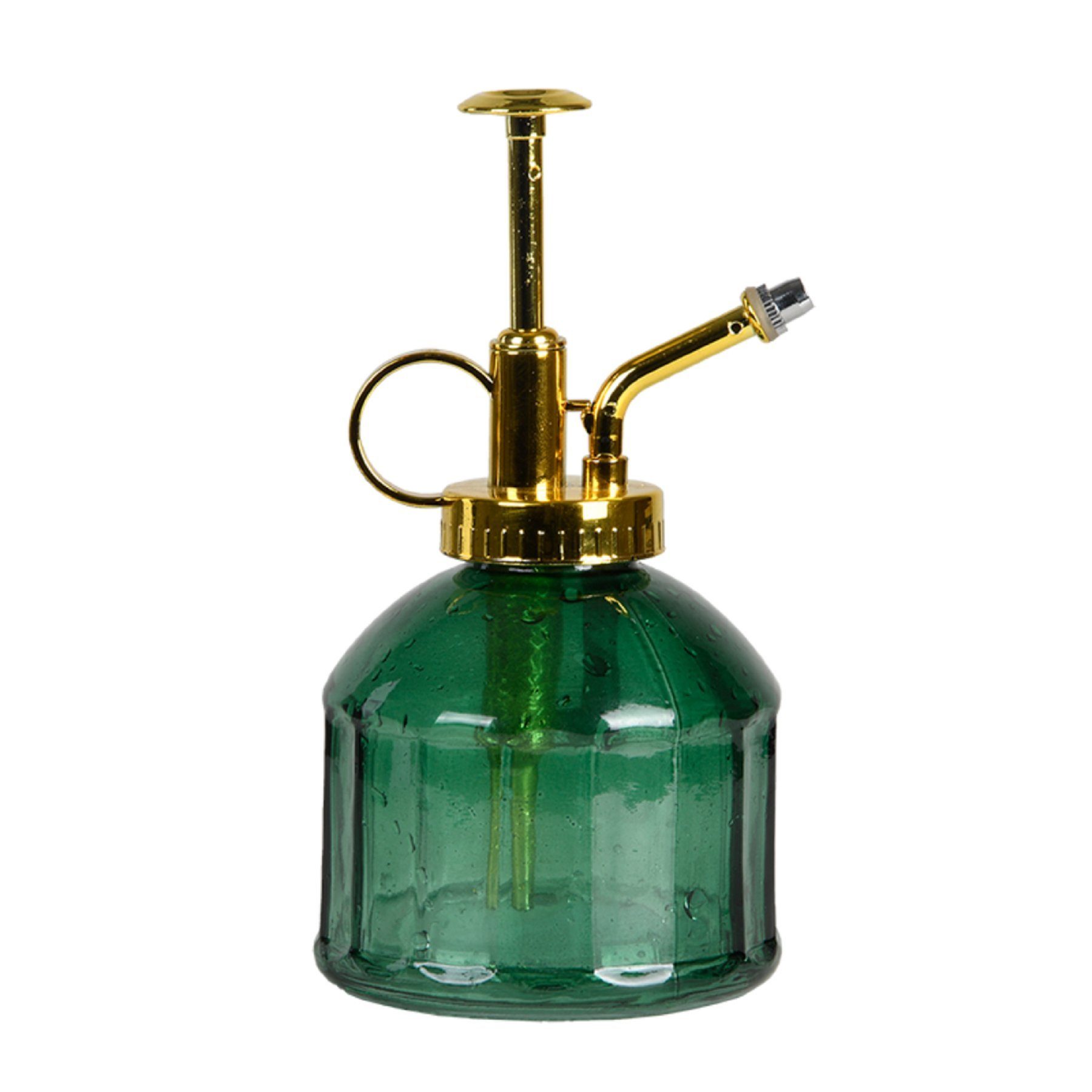 Dekowunder Zerstäuberflasche Pflanzen Blumen Sprüher Glas Zerstäuber Hand gold grün Wasser Nebel