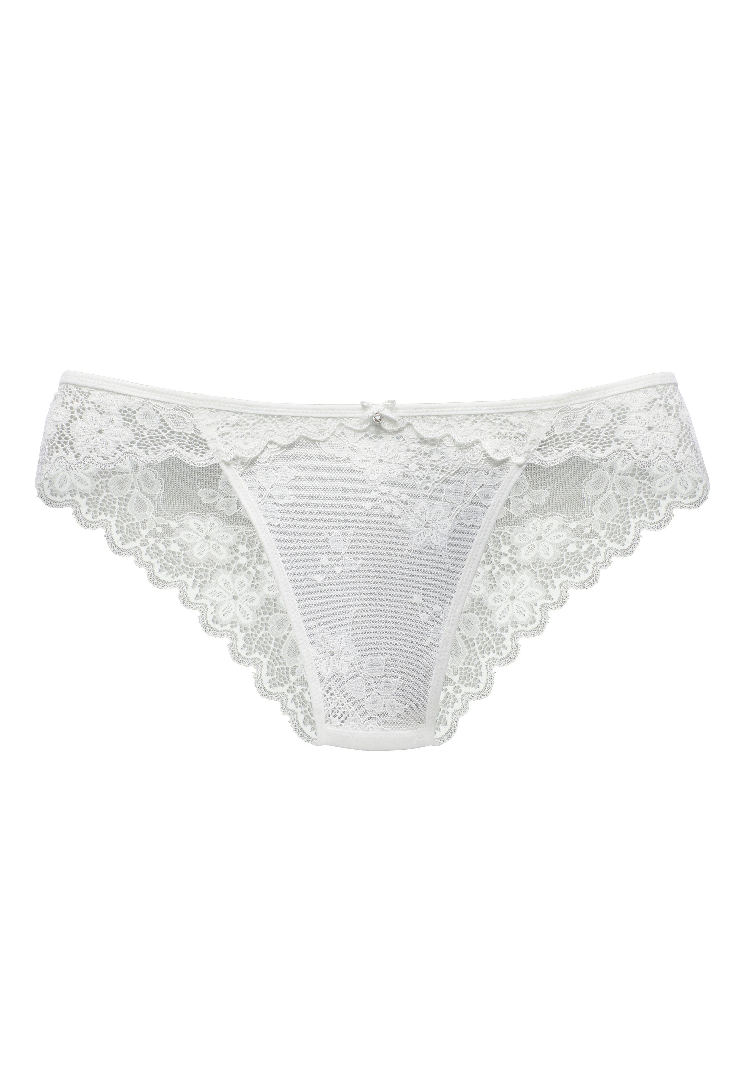 Vivance by Lascana Slip Julia aus zarter Jacquardspitze mit edlem Accessoire – Bild 2 von 5