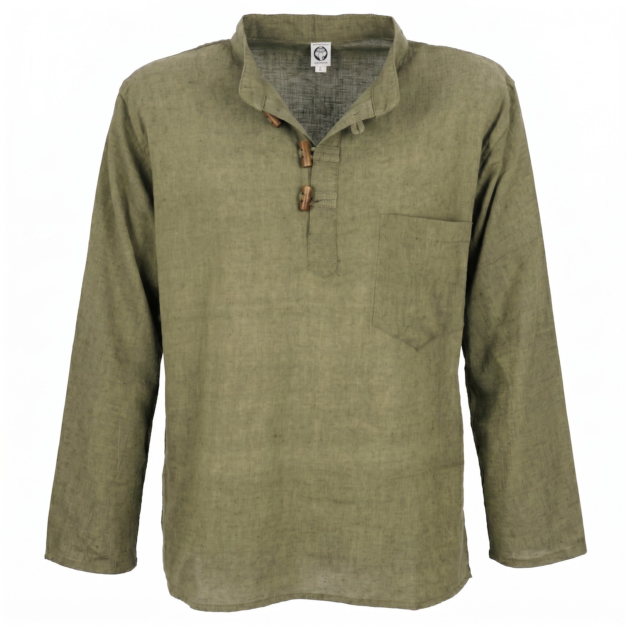 Guru-Shop Hemd & Shirt Nepal Fischerhemd, Goa Hippie Hemd, Yogahemd,.. Ethno Style, alternative Bekleidung