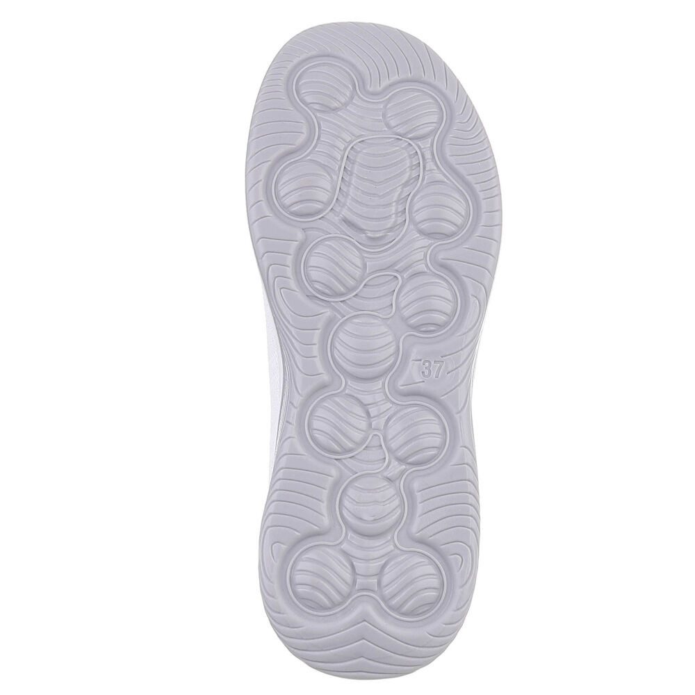 Ital-Design Trendy Damen Freizeit- und Alltagsschuh mit Komfort Slipper (91554331) Keilabsatz/Wedge Slipper in Weiß