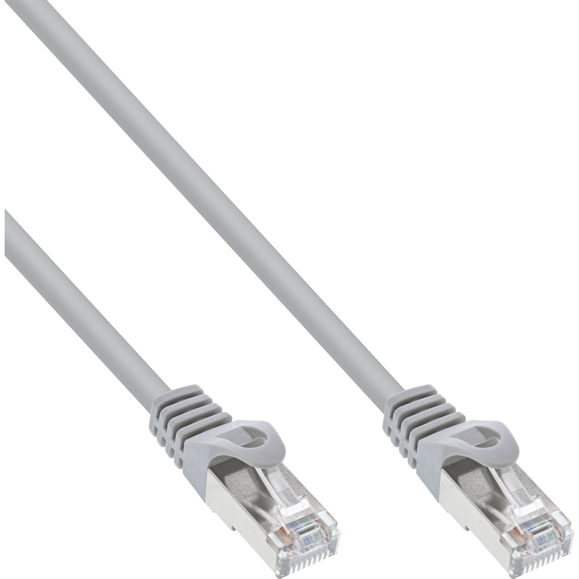 INTOS ELECTRONIC AG InLine® Patchkabel, F/UTP, Cat.5e, grau, 5m LAN-Kabel