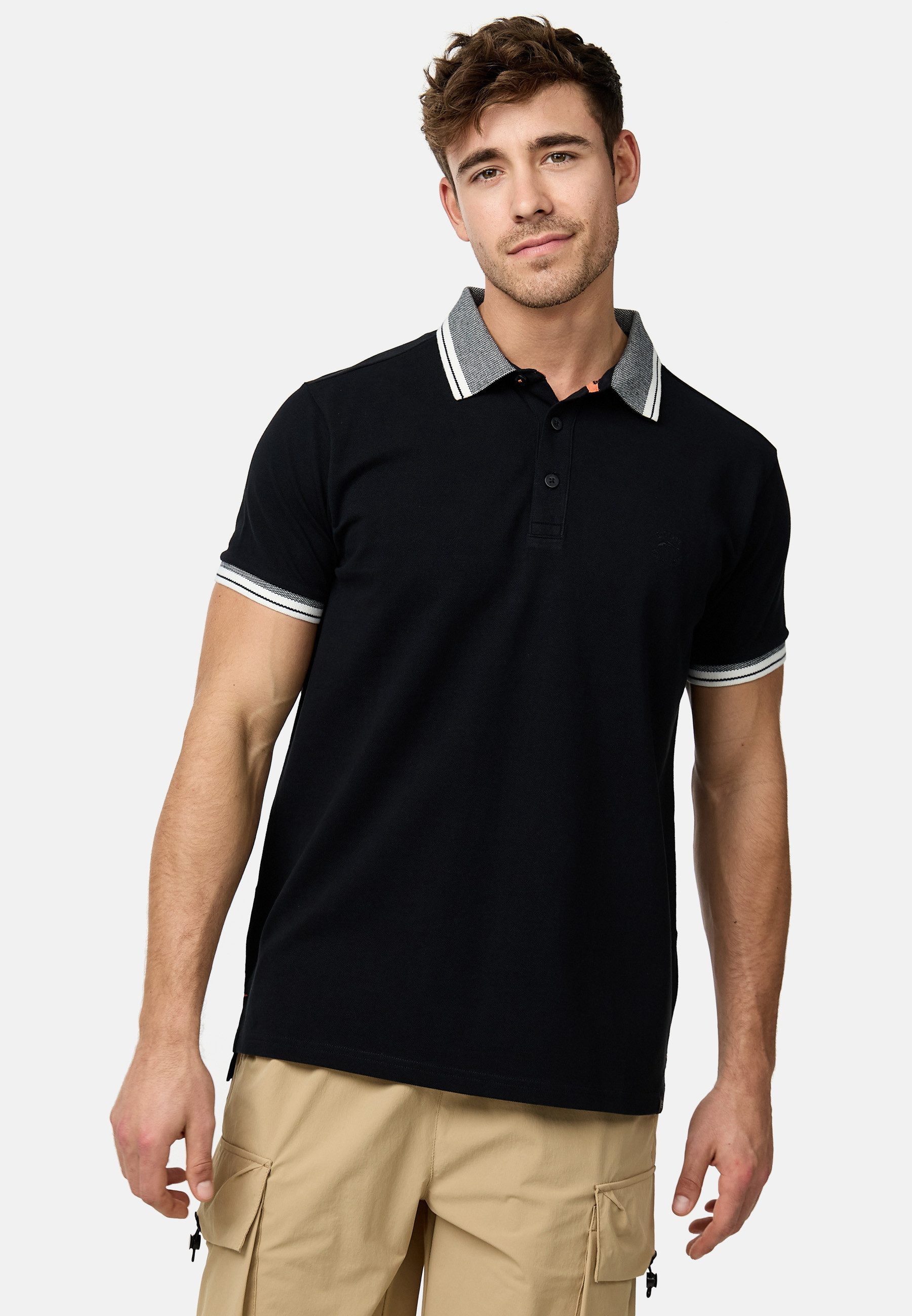 Indicode Poloshirt Herren INJamie Polo Shirt Herrenshirt Poloshirt aus 100% Baumwolle
