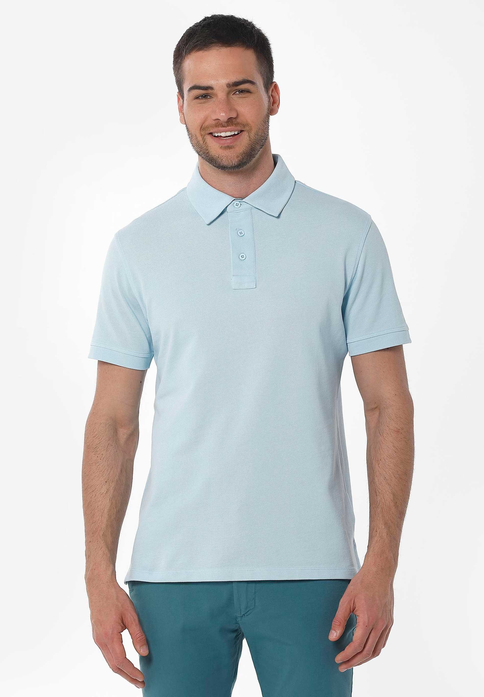 ORGANICATION Poloshirt Men's Polo Shirt in Blue