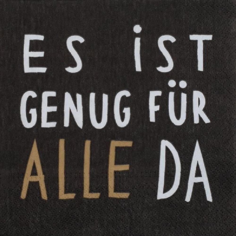 Räder Papierserviette Design Serviette Es Ist Genug Für Alle Da (20-teilig)