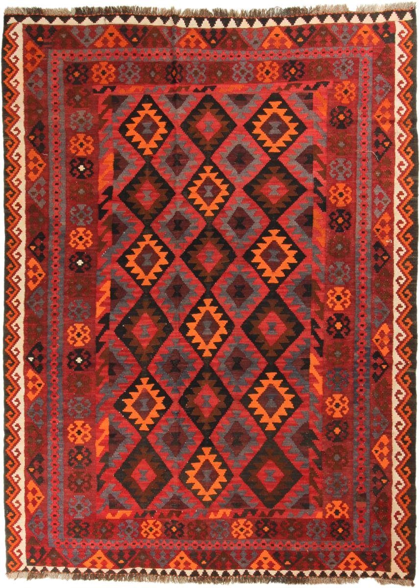 Orientteppich Kelim Afghan Antik 198x269 Handgewebter Orientteppich, Nain Trading, rechteckig, Höhe: 3 mm