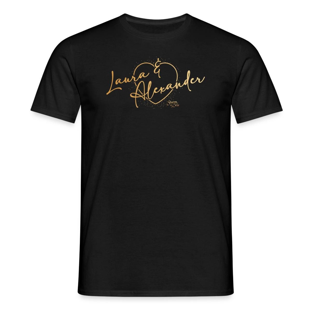 Spreadshirt T-Shirt Sturm Der Liebe Traumpaar Laura & Alexander Männer T-Shirt (1-tlg)