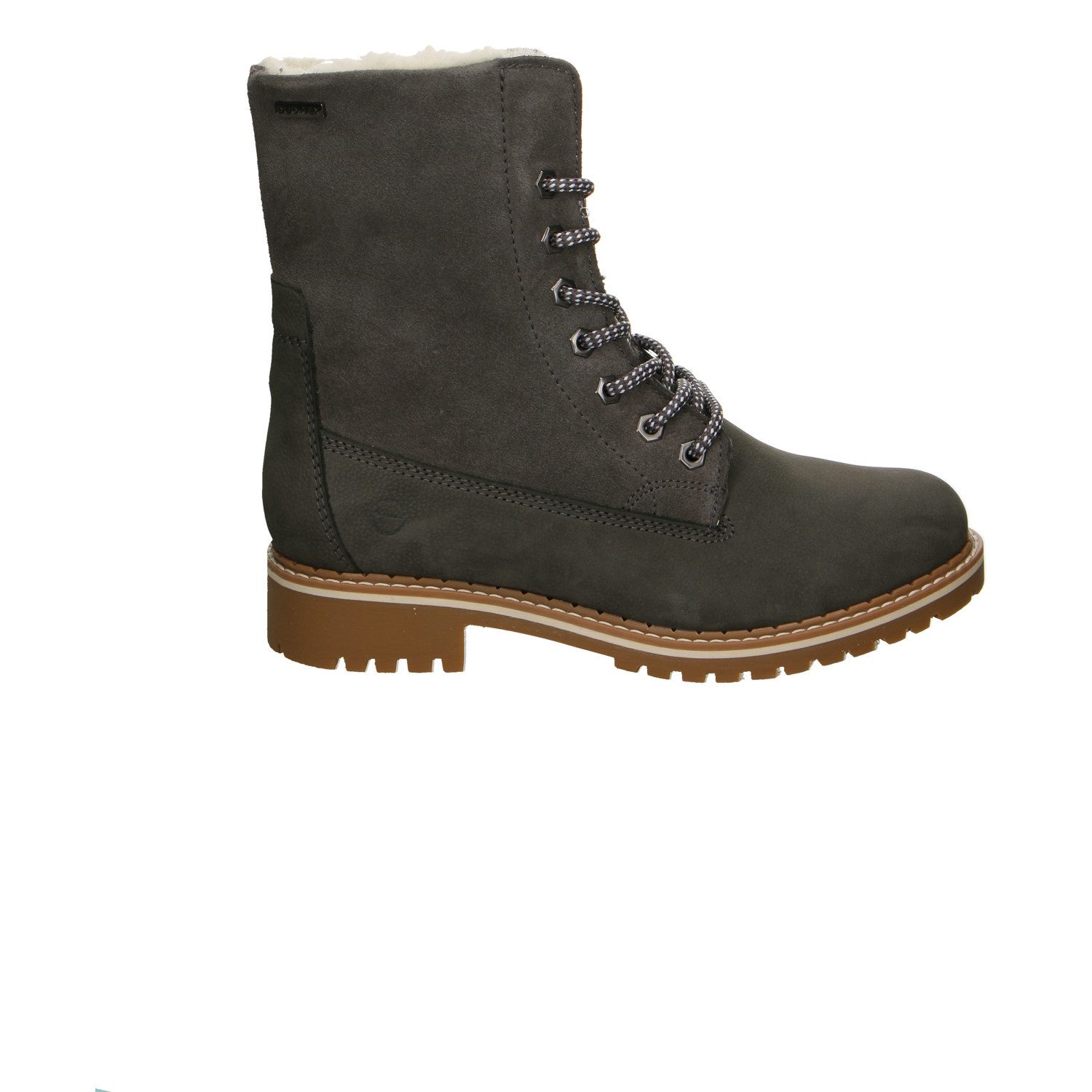 Tamaris M2644341 Velour Schnürstiefelette grau Stiefelette