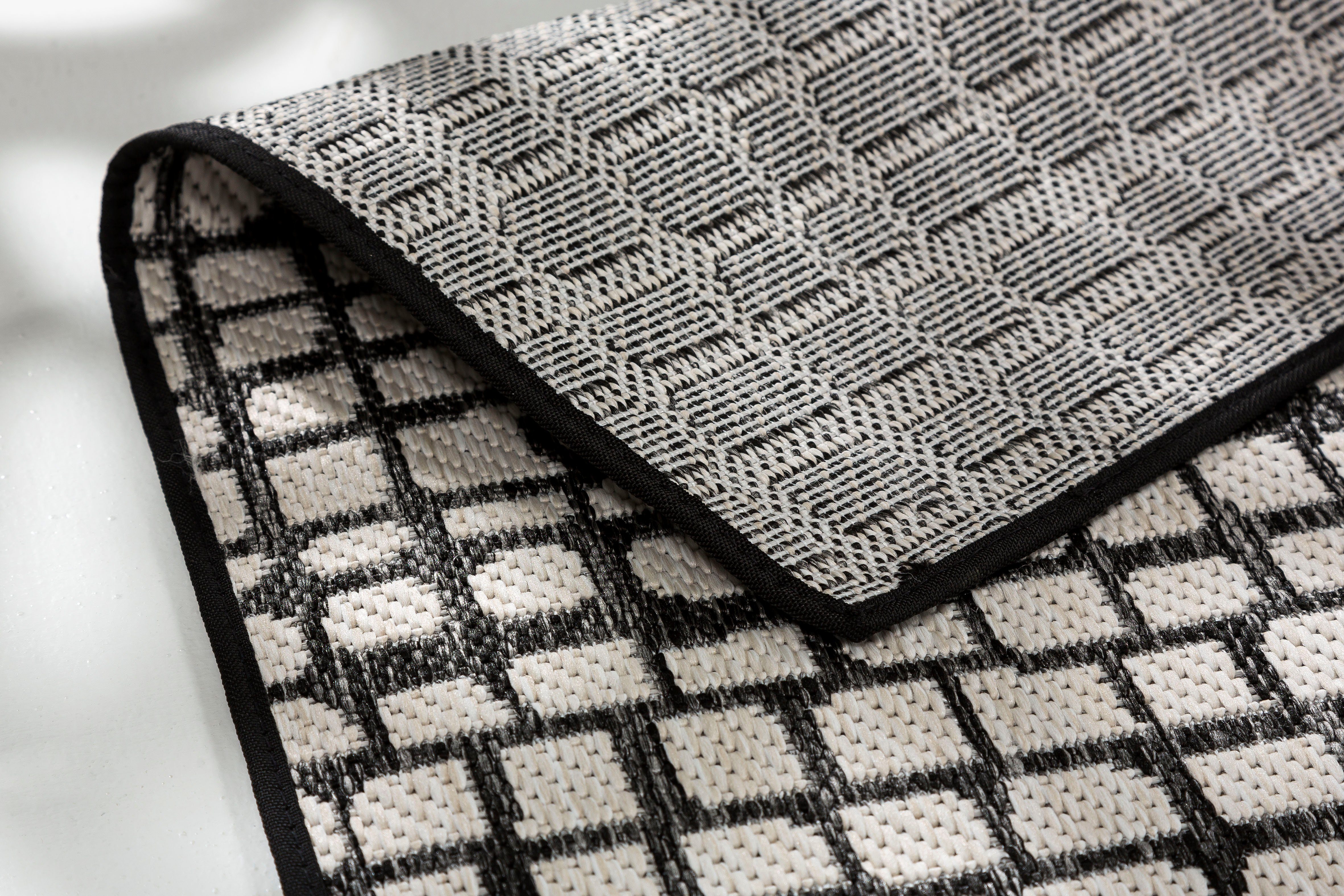 SCHÖNER WOHNEN-Kollektion Teppich Parkland 6351 223, rechteckig, Höhe: 5 mm, In- und Outdoor geeignet, eleganter Flachflorteppich