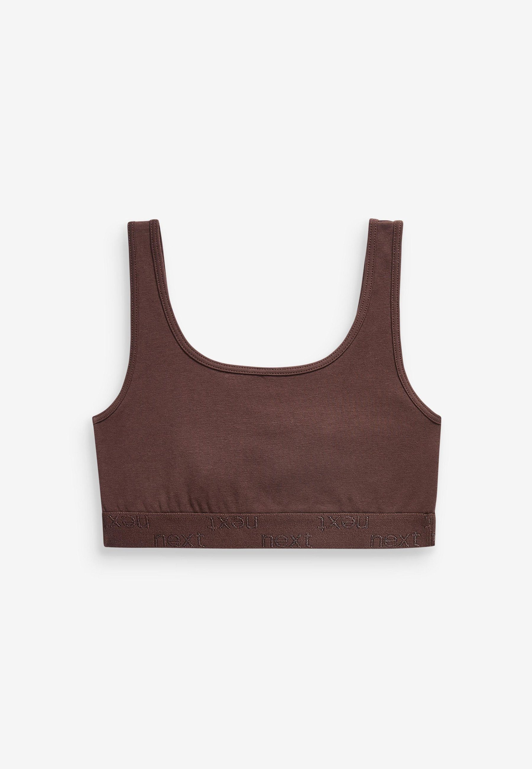 Next Crop-Top Kurztops im 3er-Pack Truffle Brown (3-tlg)