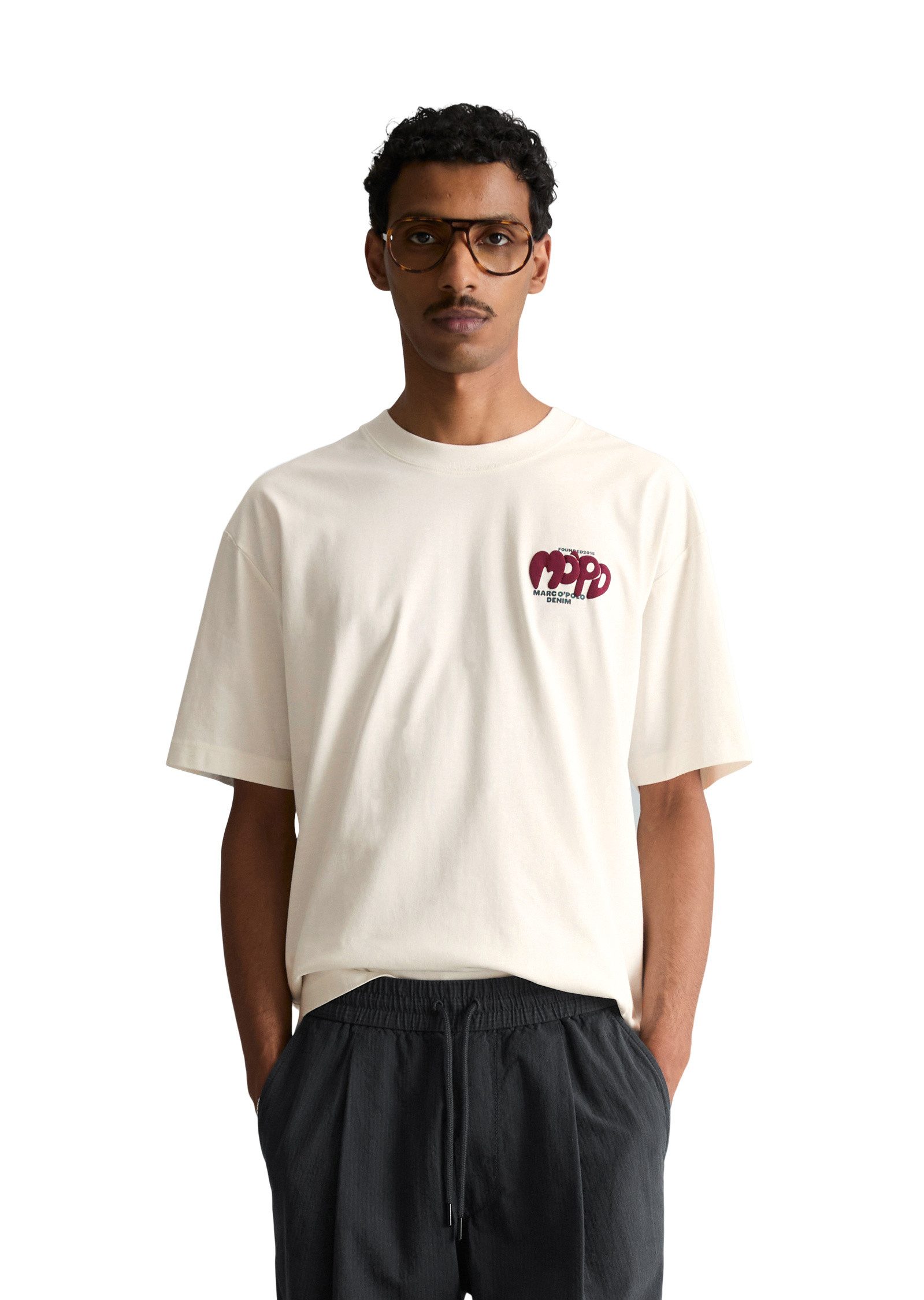 Marc O'Polo DENIM T-Shirt aus reiner Bio-Baumwolle