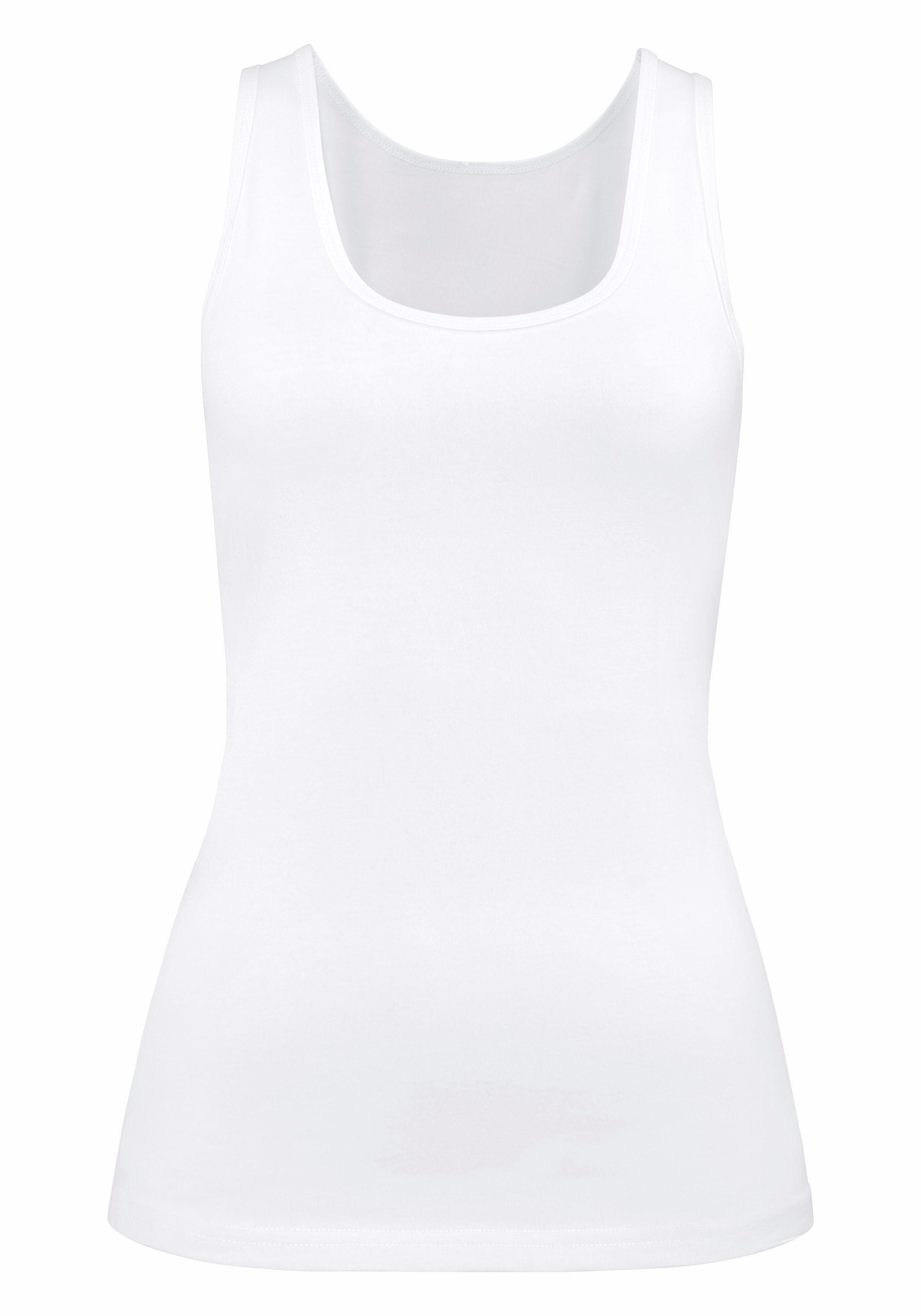 H.I.S Unterhemd (2er-Pack) aus elastischer Baumwoll-Qualität, Tanktop, Unterziehshirt