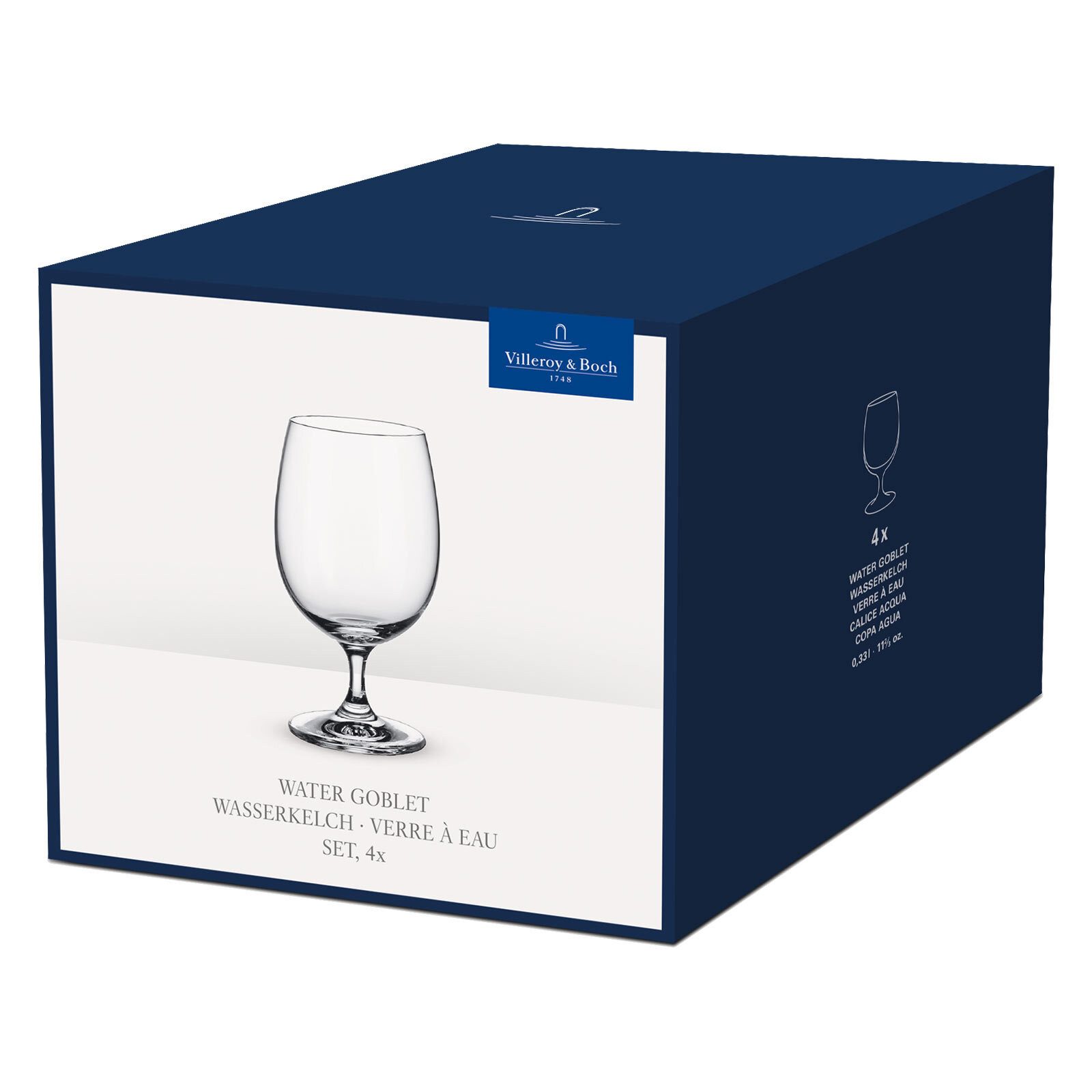 Villeroy & Boch Glas La Divina Wasserkelche 330 ml 12er Set, 12-tlg., Glas