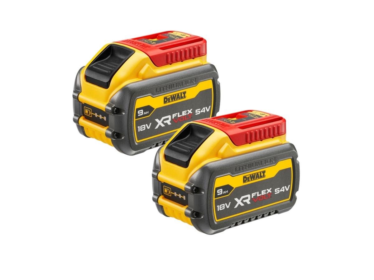 DeWalt 54V / 162Wh Akku-Set 9000 mAh (54 V), für alle DeWALT XR Akku-Maschinen mit 54 Volt sowie mit 18 Volt