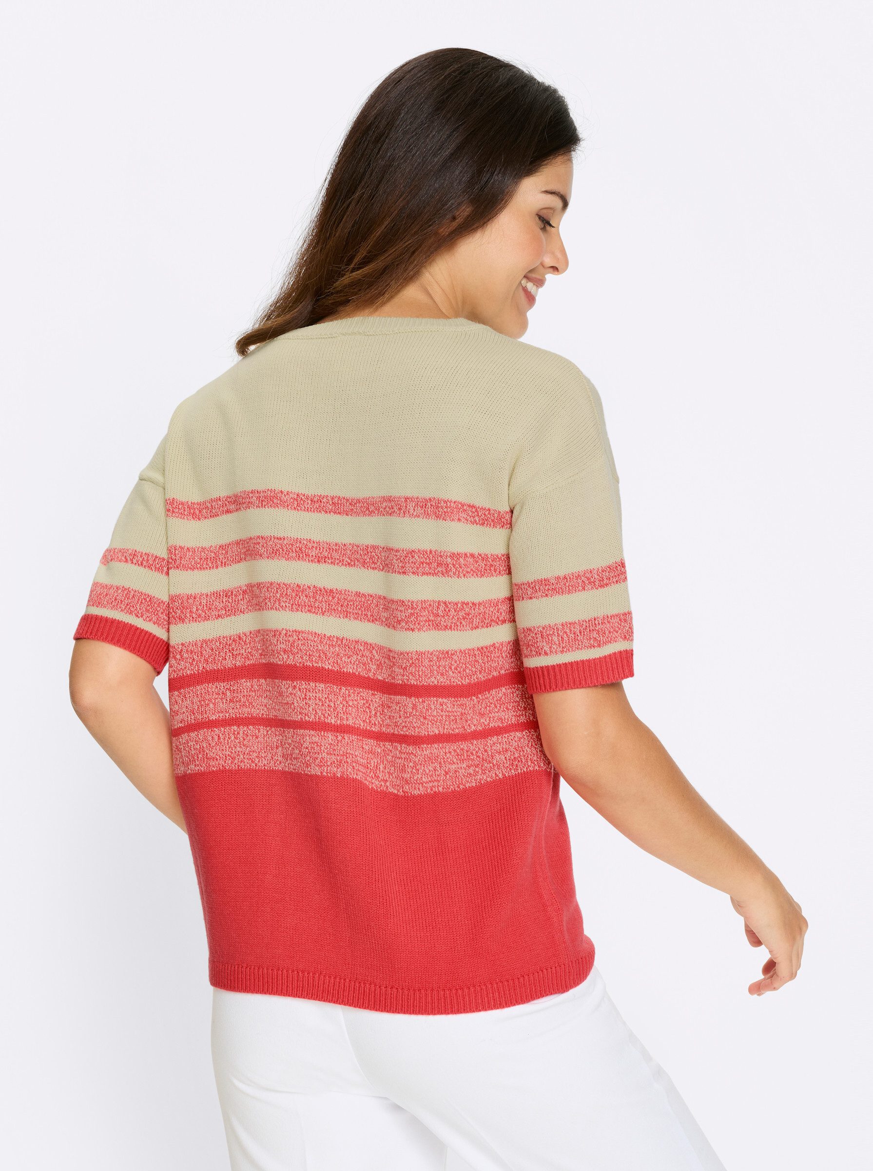 Sieh an! Strickpullover Kurzarmpullover . günstig online kaufen