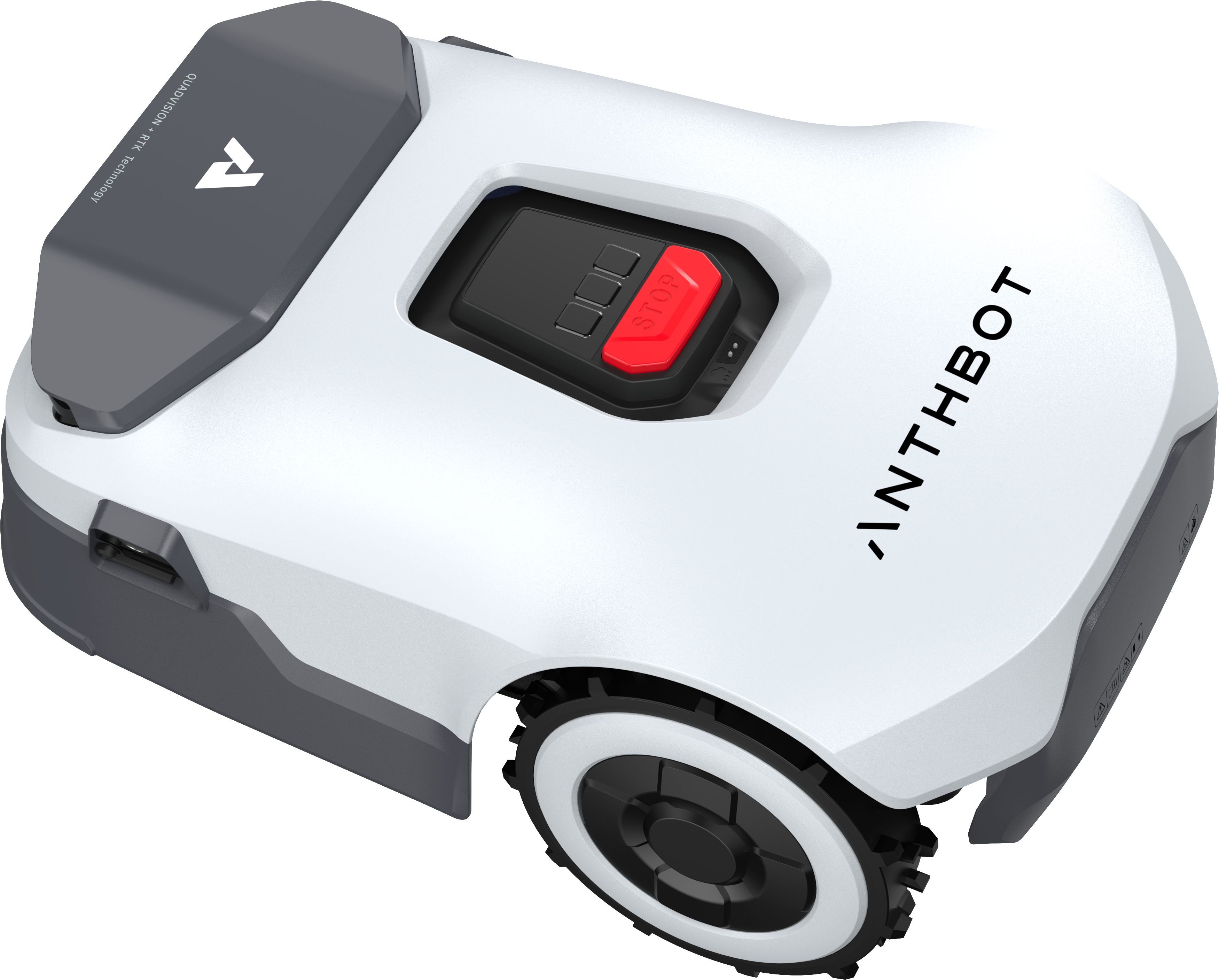 ANTHBOT Rasenmähroboter 90ANT-LMGenie3000, bis 3000 m² Rasenfläche, (KI‑Hindernisvermeidung, Multi‑Zonen-Verwaltung), Kabellose Installation, Full‑Band‑RTK mit 4 KI‑Kameras