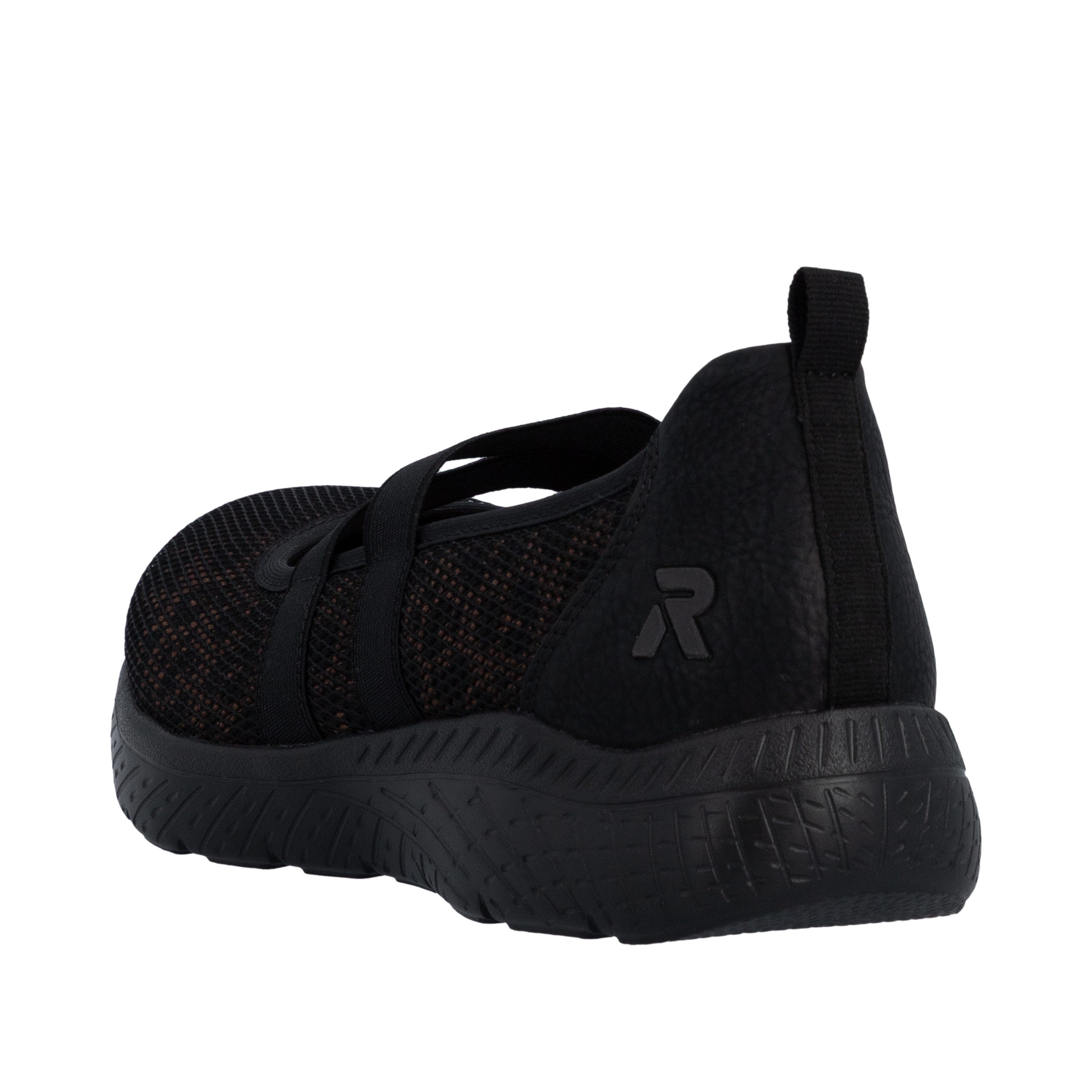 Rieker Ballerina Slipper, Schlupfschuh mit Stretchbänder