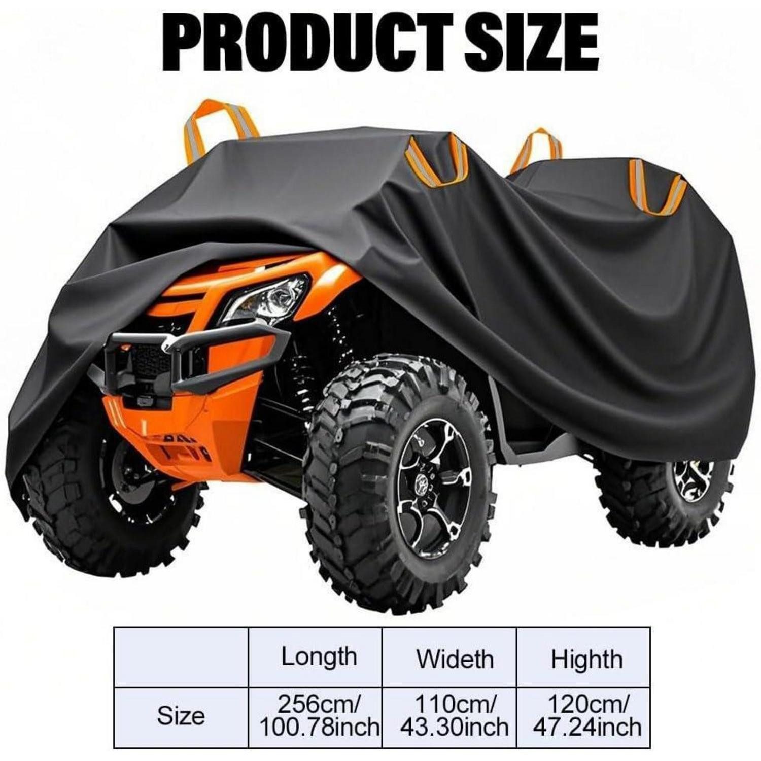 LuxusKollektion Autoplane ATV Abdeckplane Quad wasserdicht UV Schutz XXXL (256 x 110 x 120 cm)