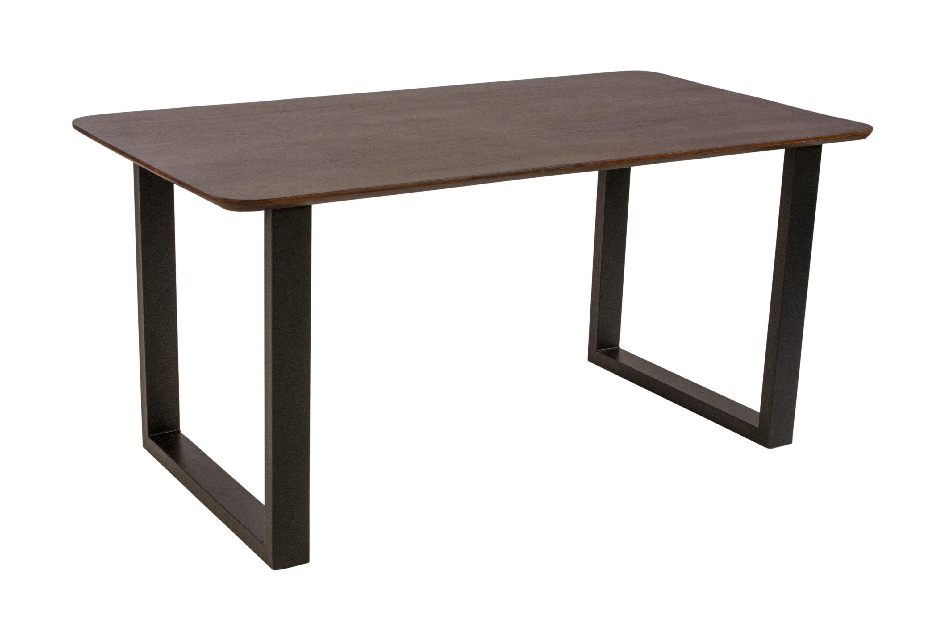 SAM® Esstisch Enzo, Akazienholz, echte Baumkante oder Schweizer Kante, Metallgestell