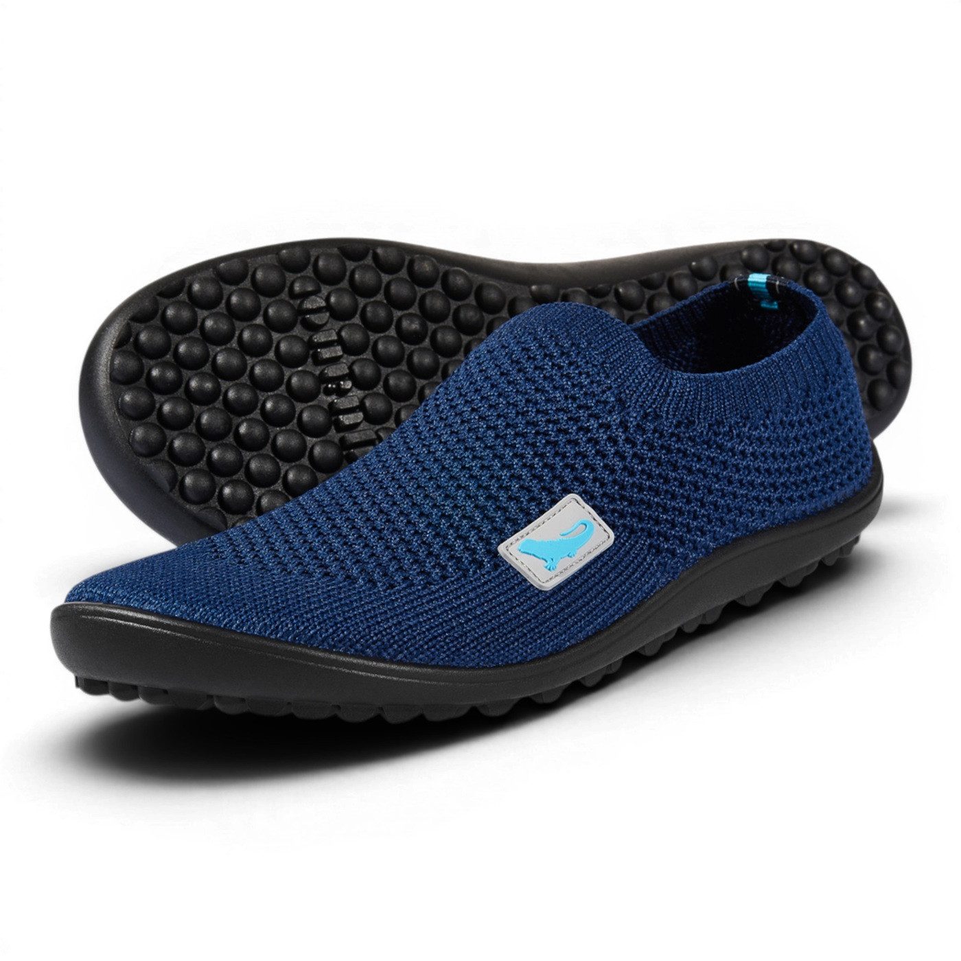 Leguano Slipper Leguanito Scio (flexible Sohle, pures Barfußgefühl) dunkelblau Barfußschuh – Bild 3 von 5