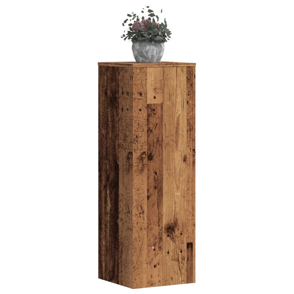 vidaXL Blumenständer Pflanzenständer Altholz-Optik 33x33x100 cm günstig online kaufen