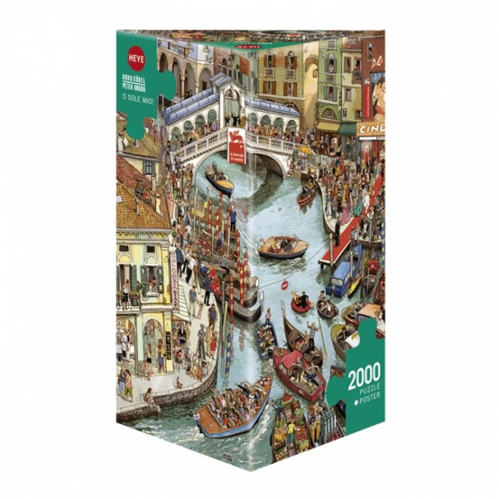 HEYE Spiel, Puzzle - O Sole Mio! Göbel-Knorr - Triangular 2000 Teile