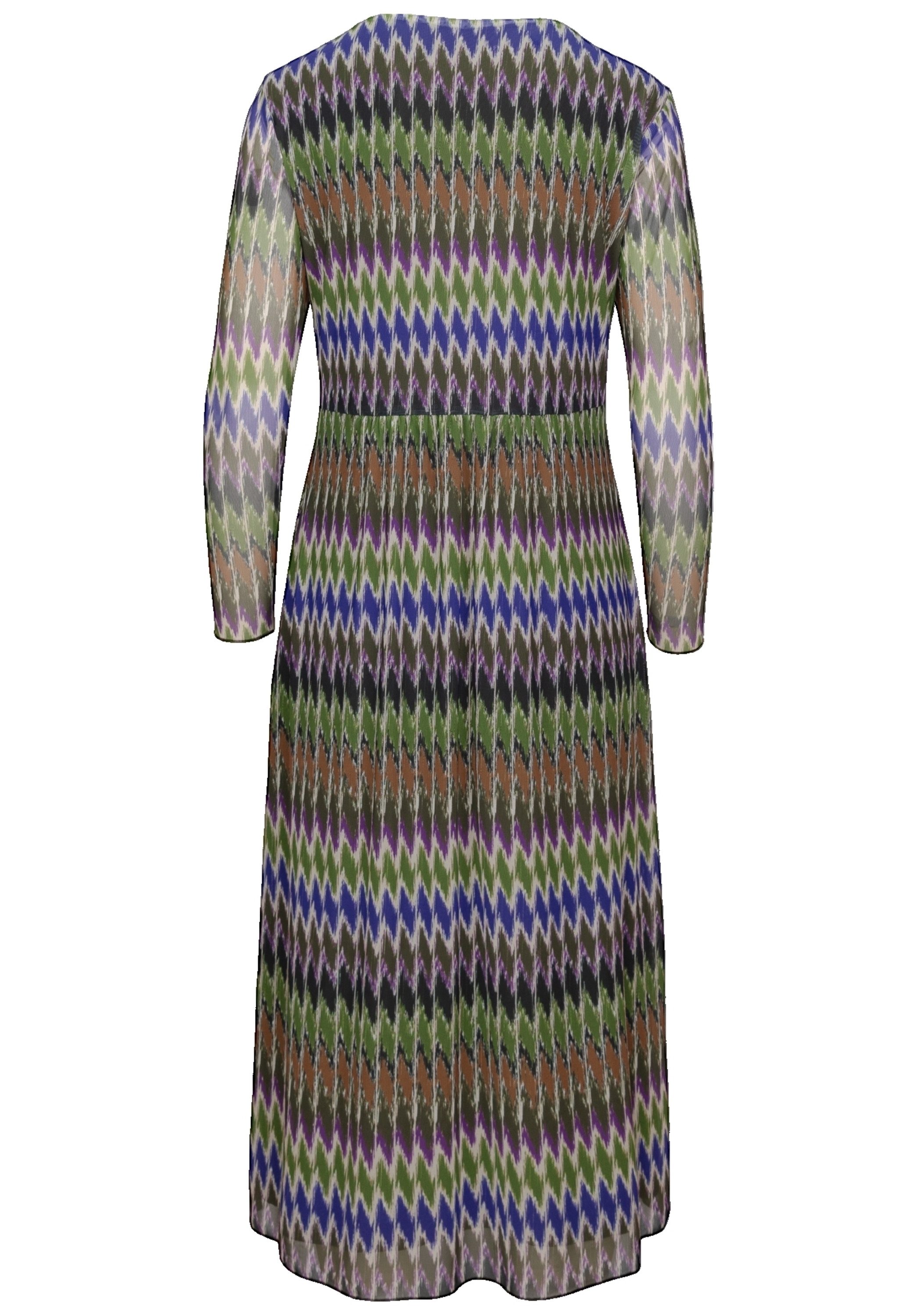 bianca Druckkleid ALDINA in angesagter Midi-Länge und Jersey-Mesh-Mix