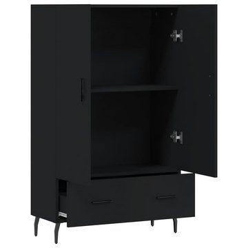 furnicato Sideboard Highboard Schwarz 69,5x31x115 cm Holzwerkstoff