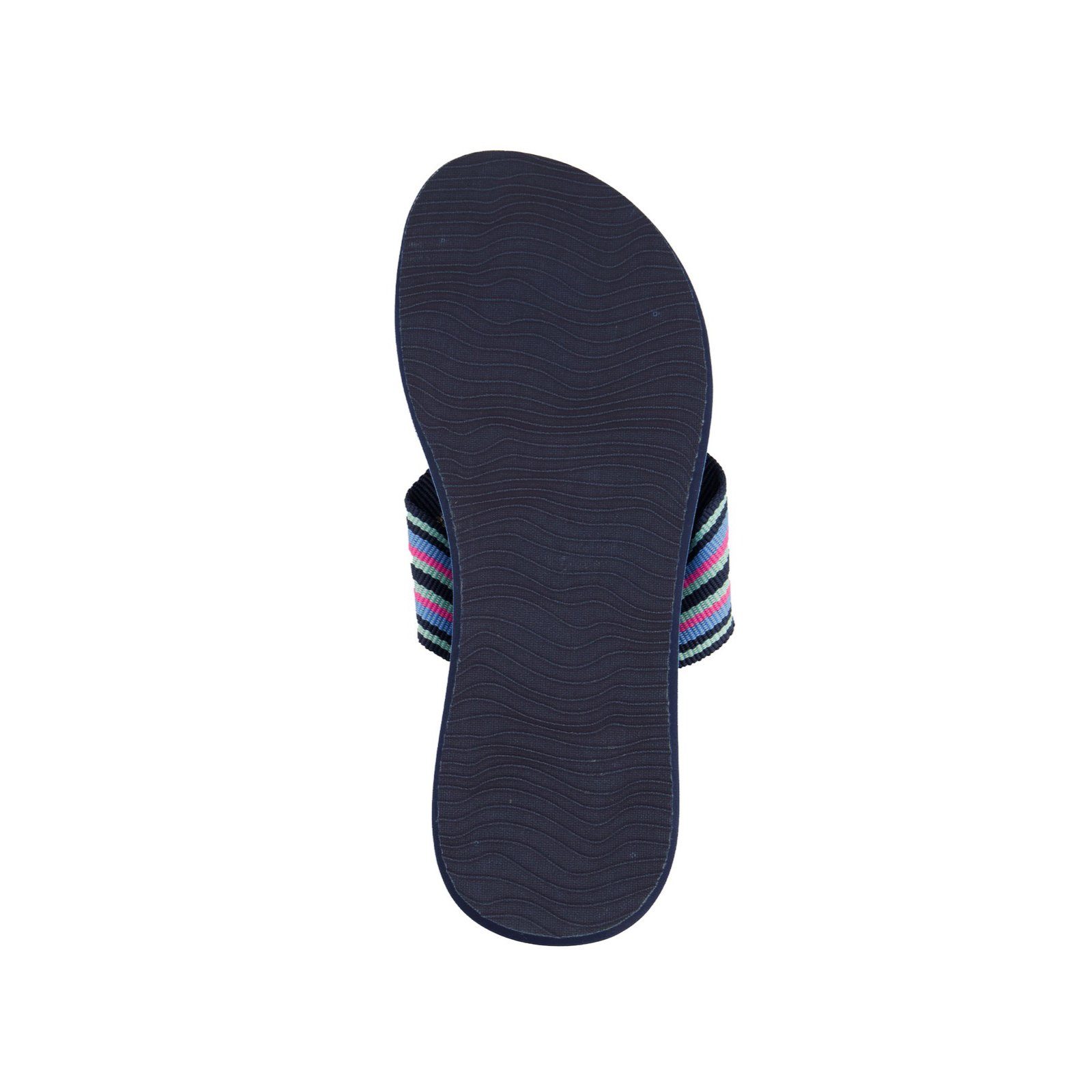Reef Zehentrenner Stripe Zehentrenner (1-tlg) Sohle geformtes Woven Peacoat Spring Fußbett,Leichte Anatomisch EVA Sandale