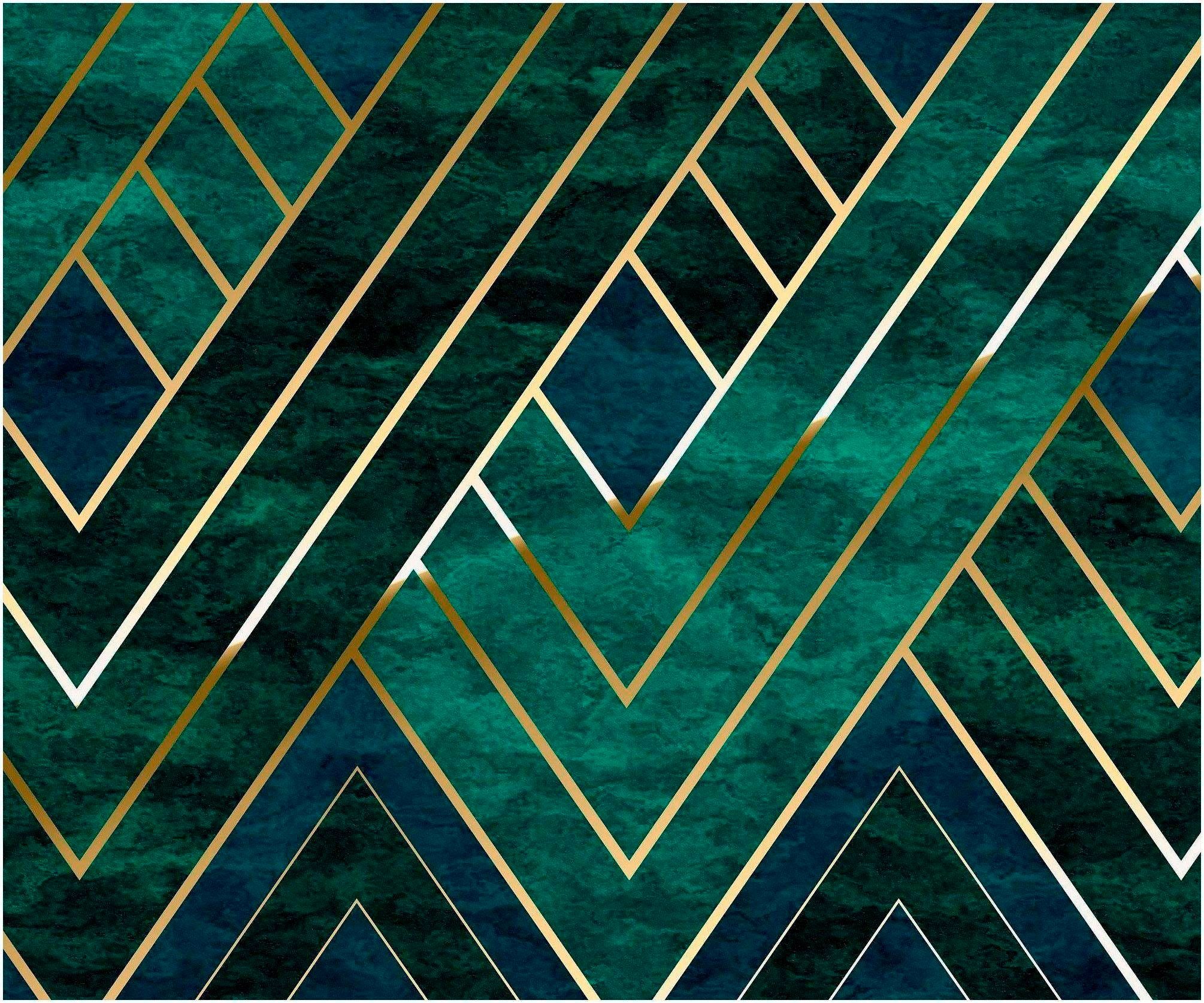 Komar Vliestapete Digitaldruck Vlies - Artdeco - Größe 300 x 250 cm, glatt, bedruckt, (1 St), Wohnzimmer, Schlafzimmer