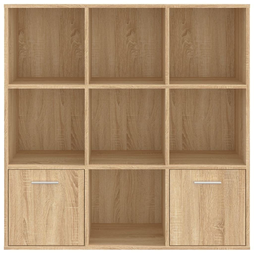 furnicato Bücherregal Sonoma-Eiche 98x30x98 cm Holzwerkstoff