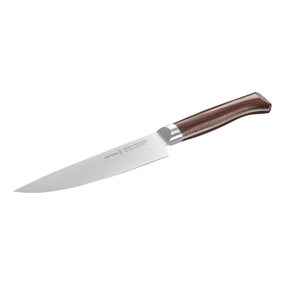 Opinel Kochmesser HRC 56-57, geschmiedet, Buchenholzgriff, Klingenschutzetui, Opinel LES FORGES 1890 Chefmesser klein