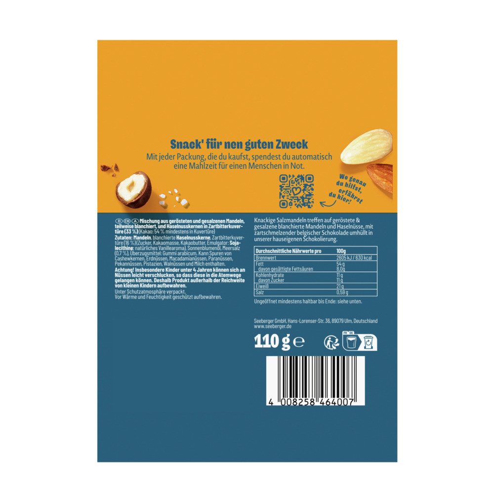 Seeberger Snacks Nüsse Seeberger Nuss-Mix Schoko & Meersalz - 6 x 110 g