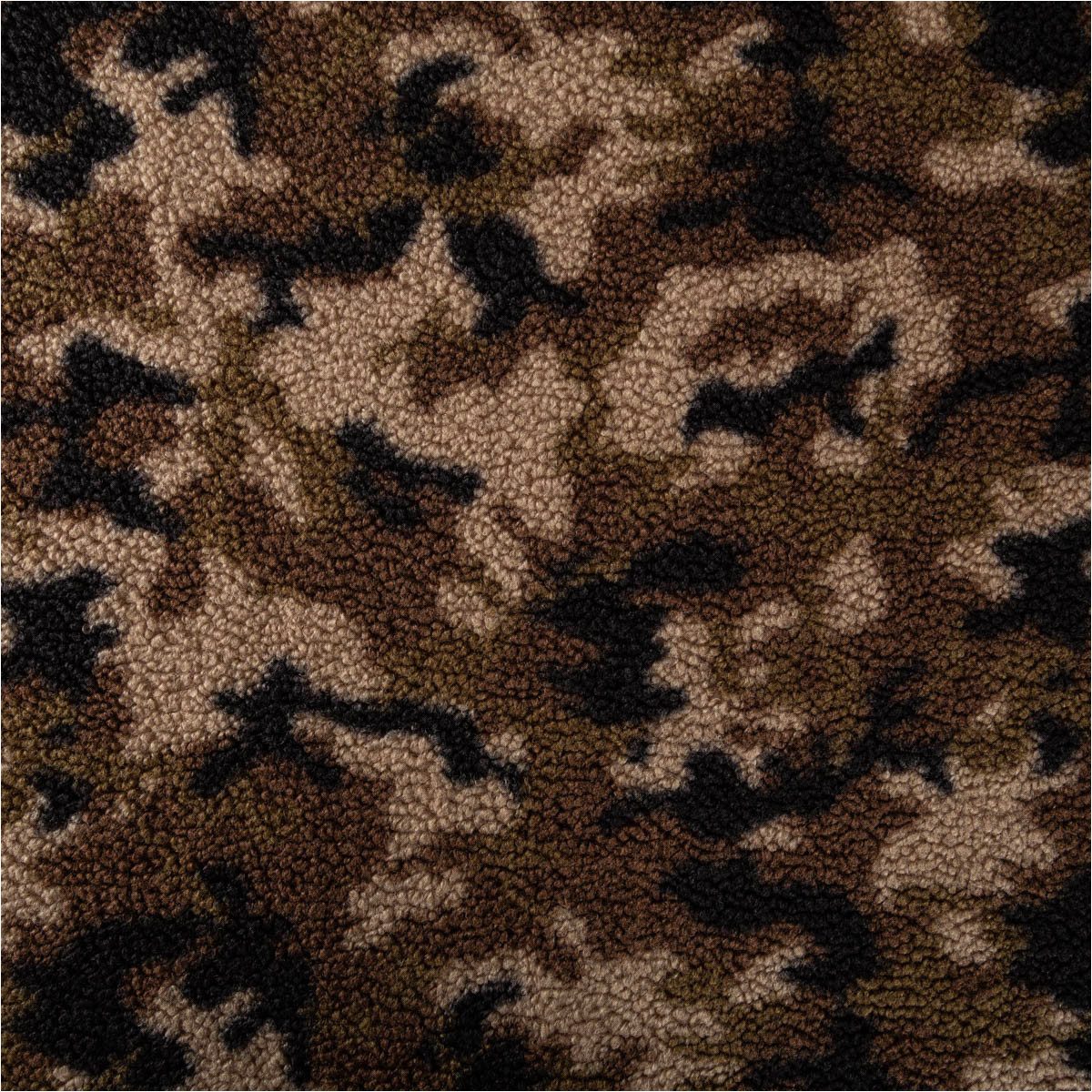 Stoff Teddystoff Camouflage braun grün 1,6m Breite