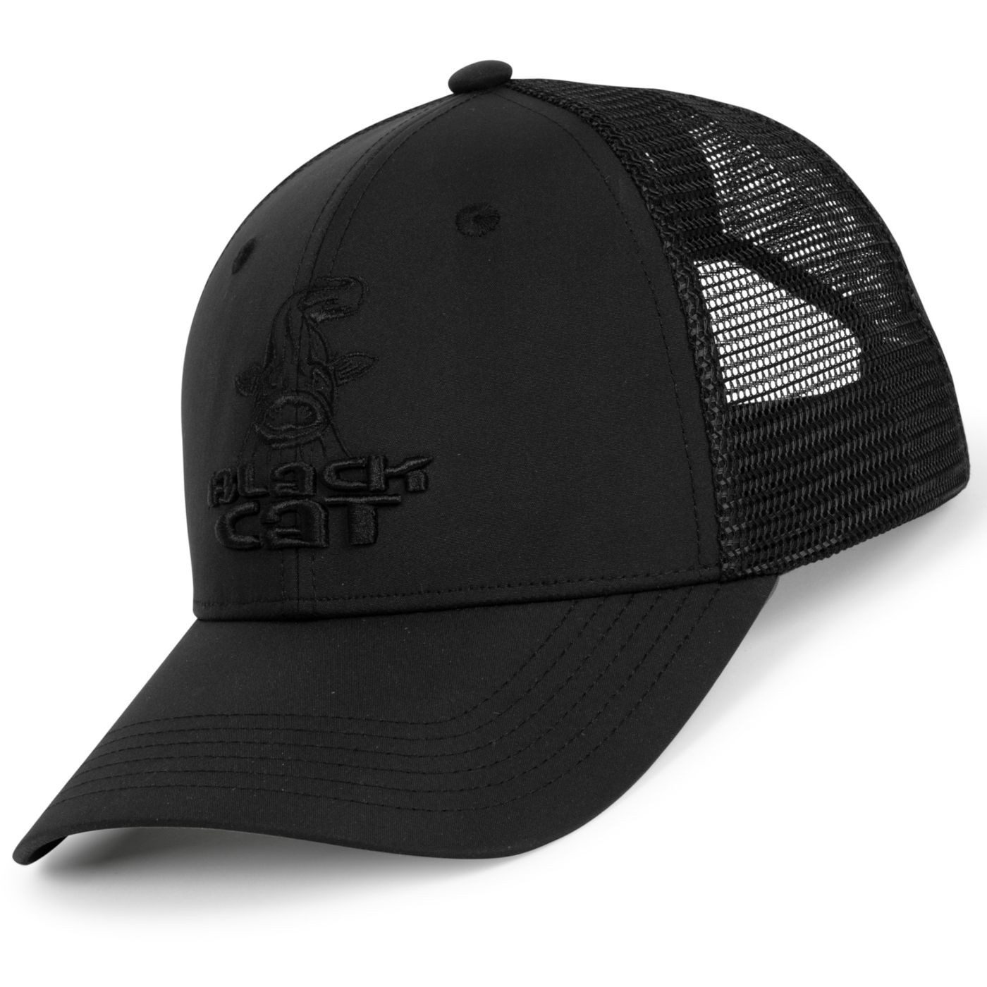 Black Cat Baseball Cap Black Cat Schwarze Truckercap