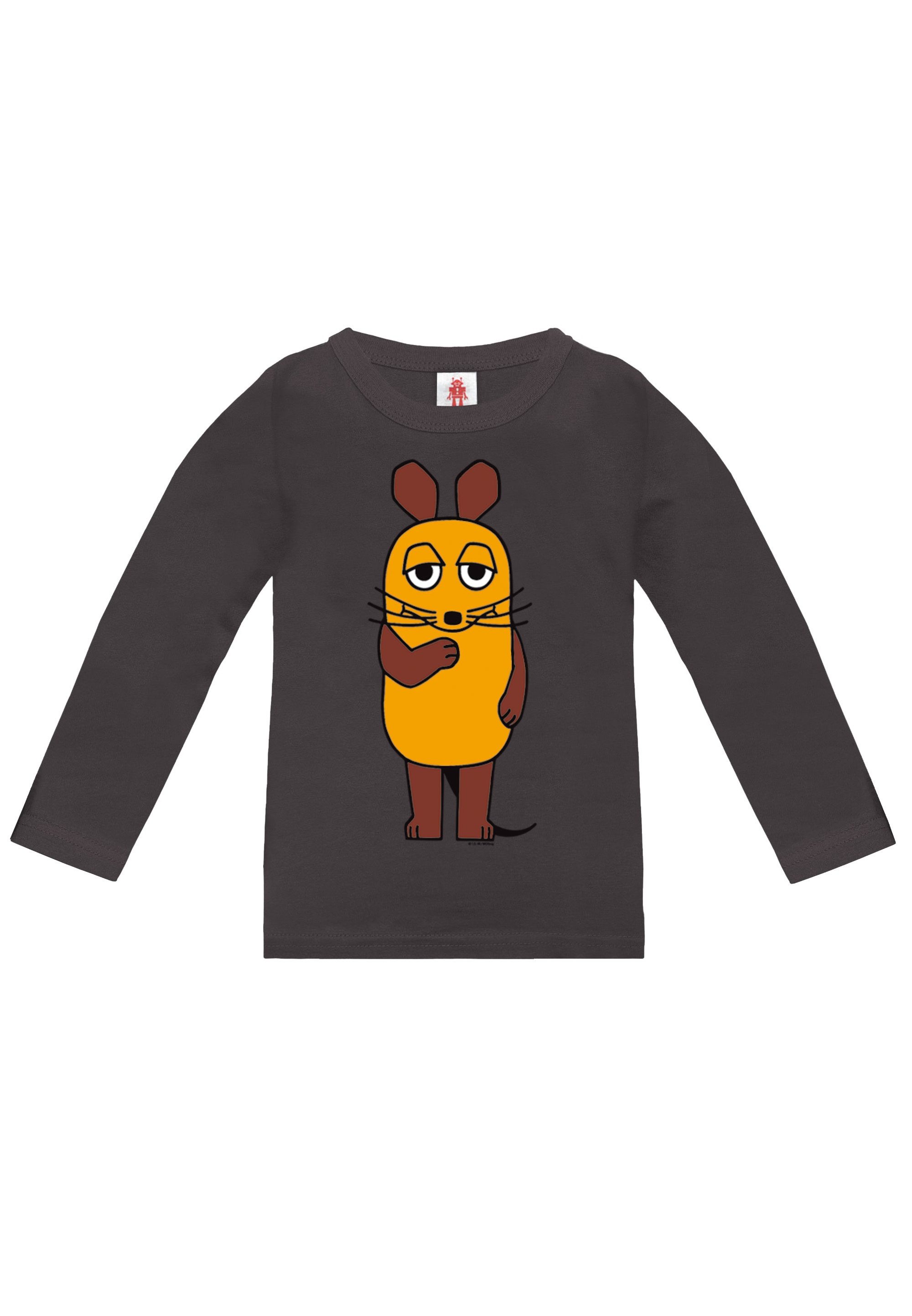 LOGOSHIRT Langarmshirt Die Sendung mit der Maus - Die Maus mit coolem Print