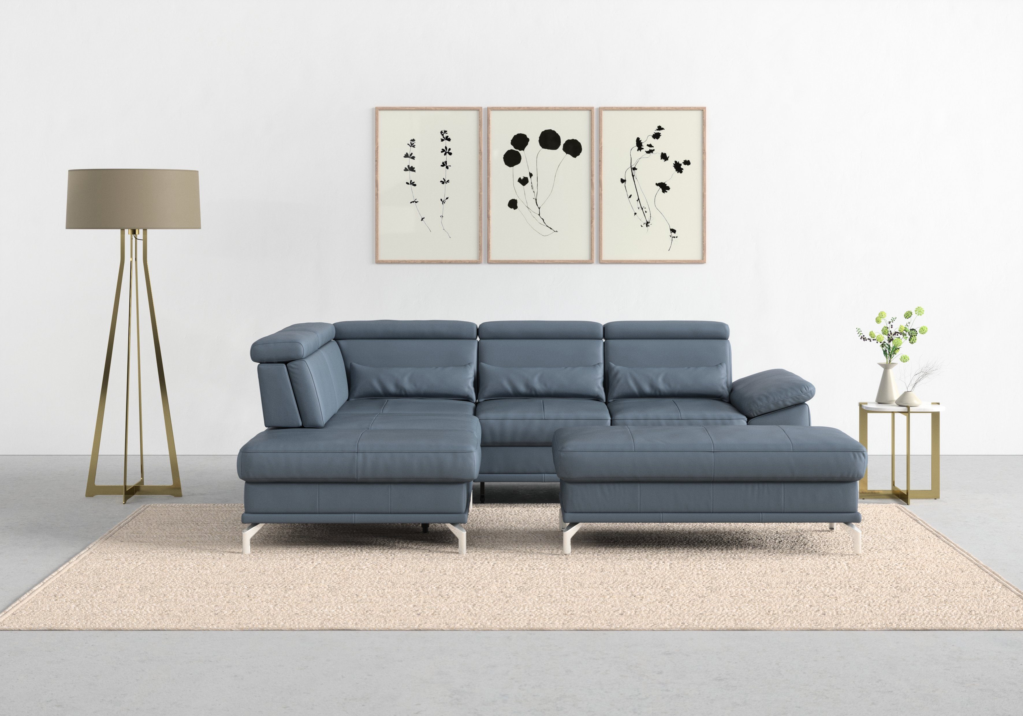 sit&more Ecksofa Cabrio L-Form, mit Sitztiefenverstellung, günstig online kaufen