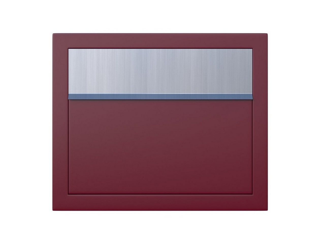 Thumbnail - Bravios Briefkasten Briefkasten Elegance Rot mit Edelstahlklappe