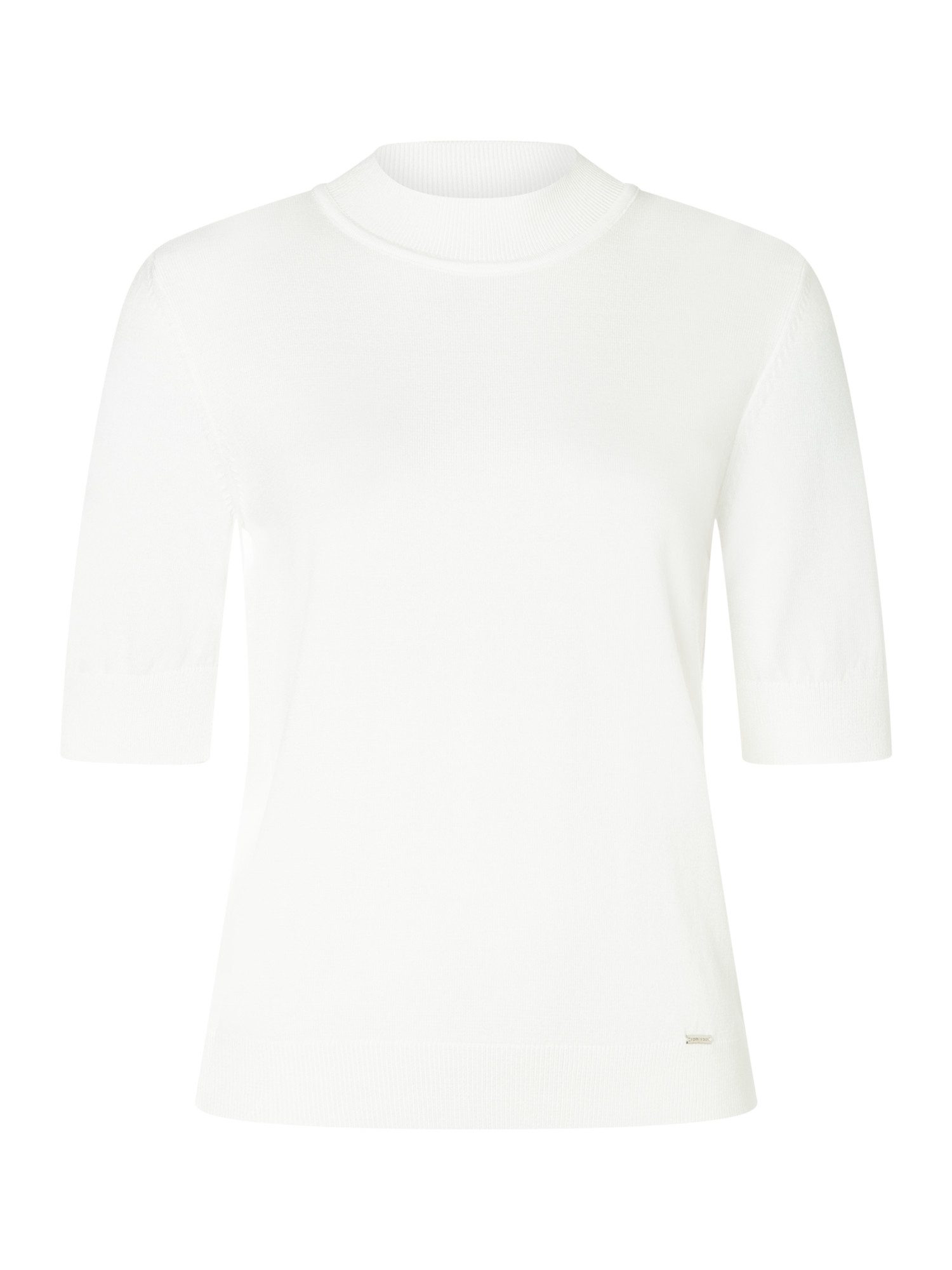 MORE&MORE Rundhalspullover zeitloser, femininer Halbarmpullover