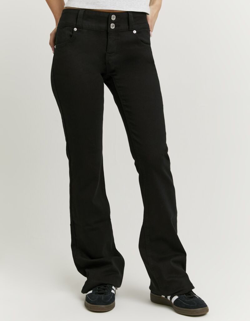 Tally Weijl Bootcut-Jeans SPACOCYNTHIA Baumwollmischung, Low Waist, mit dop günstig online kaufen