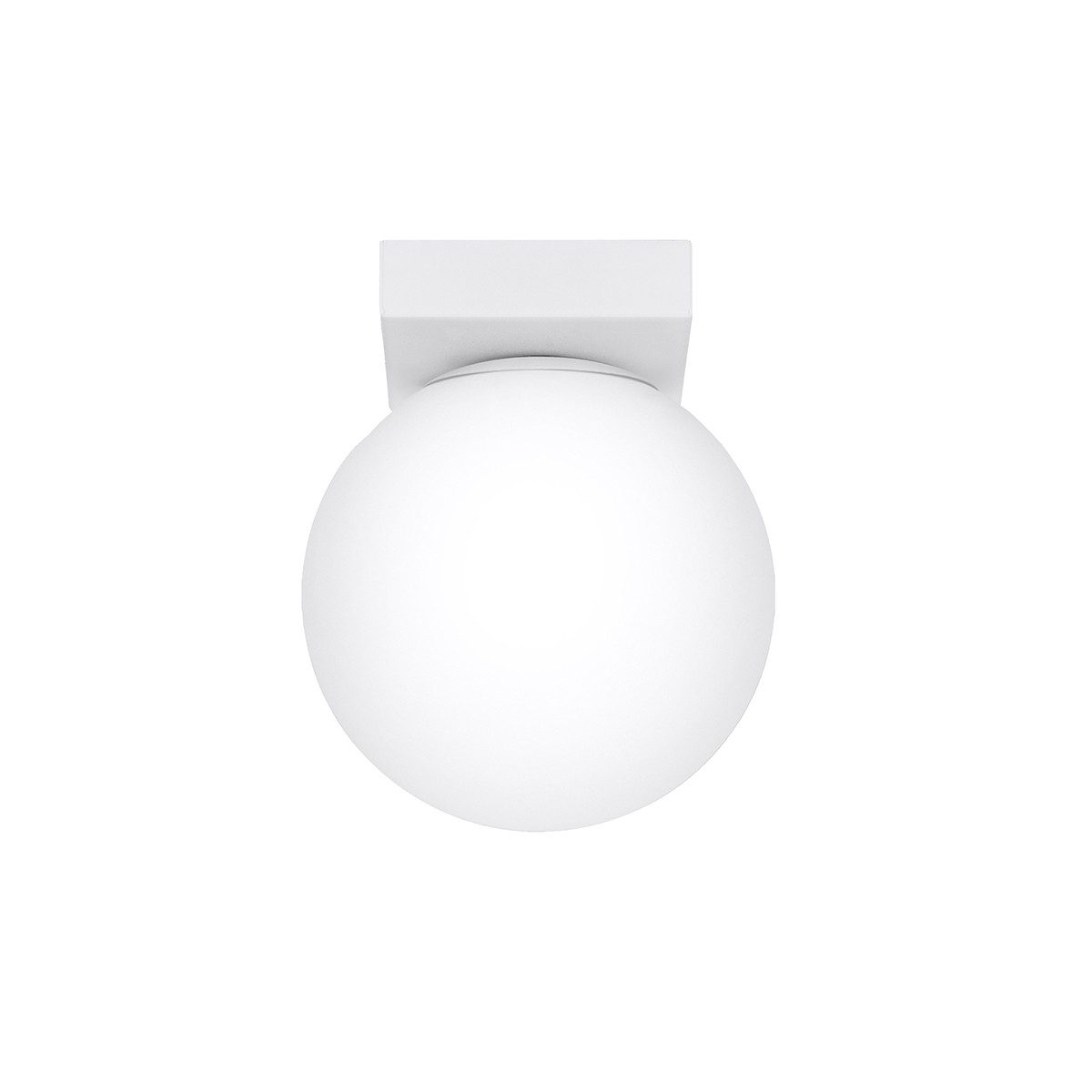 SOLLUX lighting Deckenleuchte Deckenleuchte Yoli 1 Weiß, Nicht enthalten