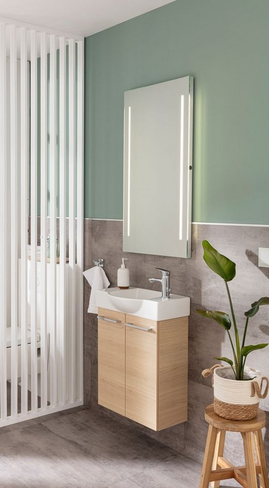 FACKELMANN Waschbeckenunterschrank SBC Badmöbel für Gäste-WC, Breite ca. 55  cm, frei kombinierbar mit Becken